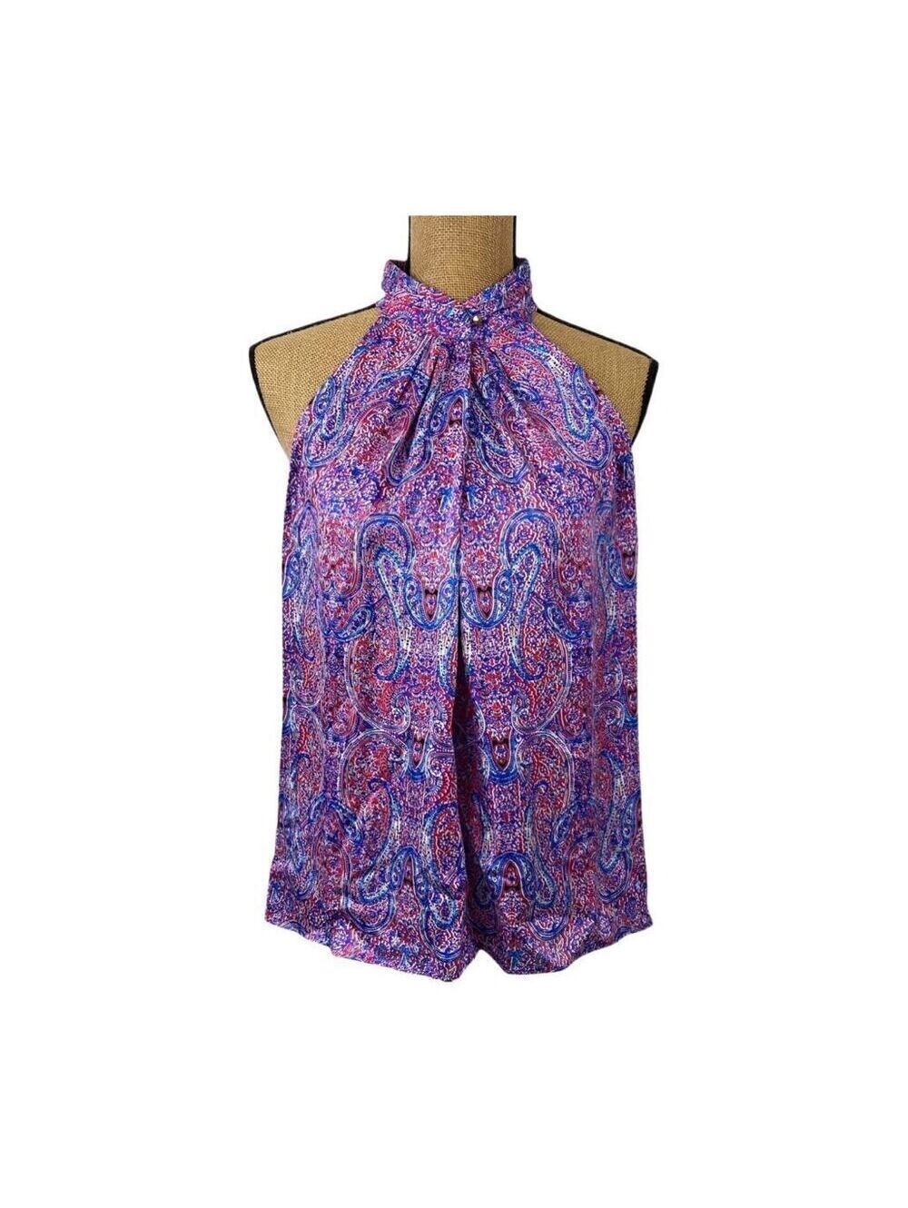 Vintage Outback Red Y2K Halter Style Floral Top Sz L